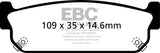 EBC 93-97 Infiniti J30 3.0 Yellowstuff Rear Brake Pads - DP41784R