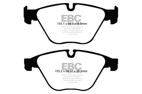 EBC 10+ BMW 535i 3.0 Turbo (F10) Greenstuff Front Brake Pads - DP22103