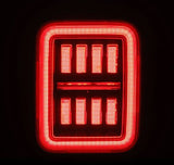 AlphaRex 19-24 Jeep Gladiator JT Nova-Series Prismatic LED Tail Lights - Alpha-Black - 602050