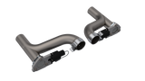 QTP 10-15 Chevrolet Camaro SS 6.2L 2.5in 304SS Aggressor Cutout Dual Mid Pipes - 500110