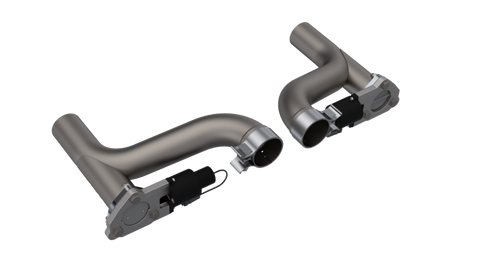 QTP 10-15 Chevrolet Camaro SS 6.2L 2.5in 304SS Aggressor Cutout Dual Mid Pipes - 500110