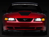 Raxiom 99-04 Ford Mustang Axial Series OE Style Headlights- Chrome Housing (Clear Lens) - 42011