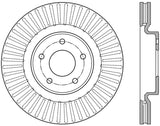 StopTech 13-15 Nissan Pathfinder Slotted Front Right Rotor - 126.42120SR