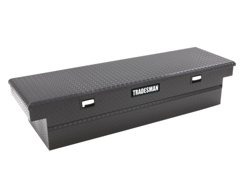 Tradesman Aluminum Single Lid Cross Bed Truck Tool Box (71in.) - Black - 79100DB