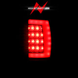 ANZO 1994-2001 Dodge Ram 1500 LED Taillights Plank Style Black w/Smoke Lens - 311340