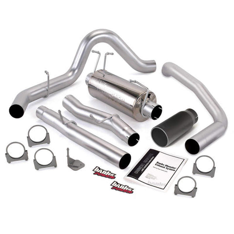Banks Power 03-07 Ford 6.0L ECSB Monster Exhaust System - SS Single Exhaust w/ Black Tip - 48784-B