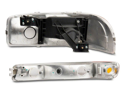 Raxiom 99-06 GMC Sierra 1500 Axial Series OEM Style Rep Headlights- Chrome Housing (Clear Lens) - S518302