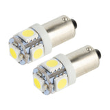 Oracle BA9S 5 LED 3 Chip Bayonet Bulbs (Pair) - White - 4904-001