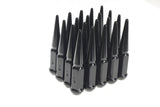 Wheel Mate Twisted Spiked Lug Nuts Set of 24 - Black M14x1.50 - 35413PB
