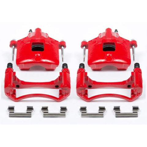 Power Stop 97-05 Buick Century Front Red Calipers w/Brackets - Pair - S4638
