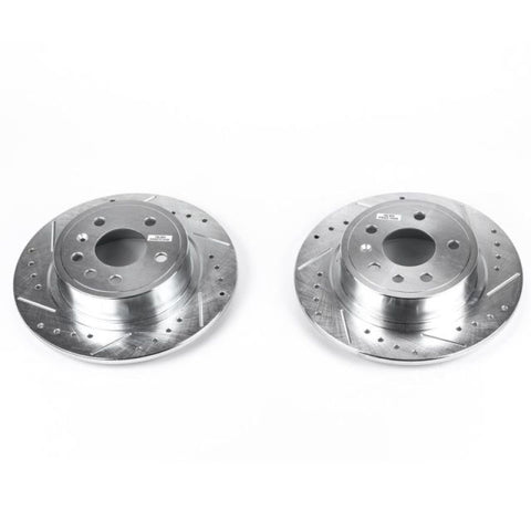 Power Stop 99-10 Saab 9-5 Rear Evolution Drilled & Slotted Rotors - Pair - EBR693XPR