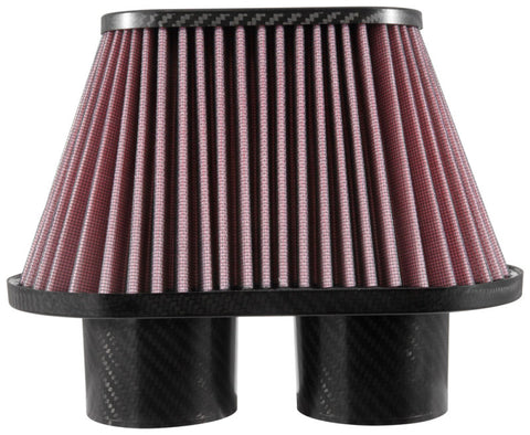 K&N Universal Air Filter - 3in Dual Flange / 10x5.125in Base / 6.375x3.0625in Top / 5.5in Height - RP-6101