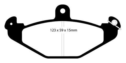EBC 92-00 Dodge Viper 8.0 Bluestuff Rear Brake Pads - DP5885NDX