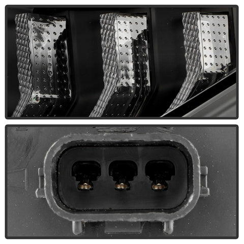 Honda Civic 16-20 LED Model High-Power LED Module Headlights - Black (PRO-YD-HC16LEDAP-SEQGR-BK) - 5088932