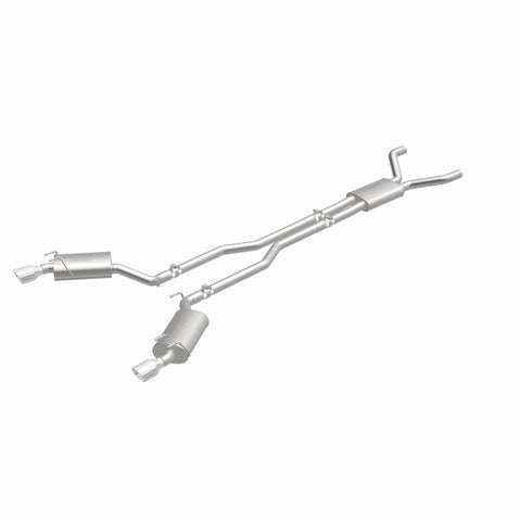 MagnaFlow Cat-Back Stainless Dual Split Rear Exit 4in Polished Tips 11-15 Chevy Camaro 3.6L V6 - 15353