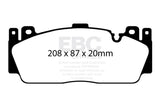 EBC Racing 2018+ BMW M2 Competition 3.0L Twin Turbo RP-X Front Brake Pads - DP82148RPX