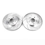Power Stop 04-08 Mitsubishi Endeavor Front Evolution Drilled & Slotted Rotors - Pair - JBR1122XPR