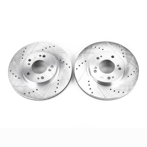 Power Stop 04-08 Mitsubishi Endeavor Front Evolution Drilled & Slotted Rotors - Pair - JBR1122XPR