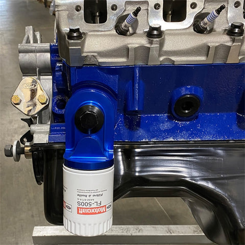 Ford Racing Push Rod V8 90 Degree Billet Oil Filter Adapter - M-6880-B50