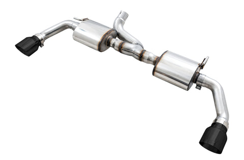 AWE Tuning 07-18 Jeep Wrangler JK/JKU 3.6L Tread Edition Axle-Back Dual Exhaust - Diamond Black Tips - 3015-33003