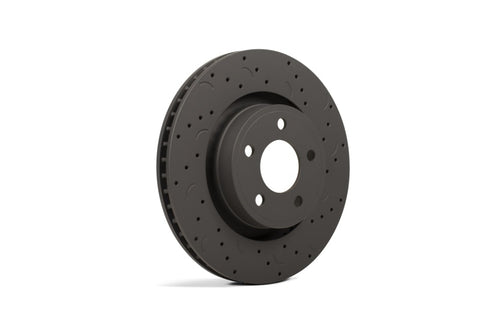 Hawk Talon 2011 Ford Mustang GT w/ Standard Brakes Drilled and Slotted Front Brake Rotor Set - HTC4279