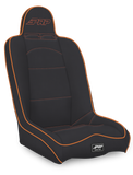 PRP Daily Driver High Back Suspension Seat- Black/Orange Tweed - A140110-50-207