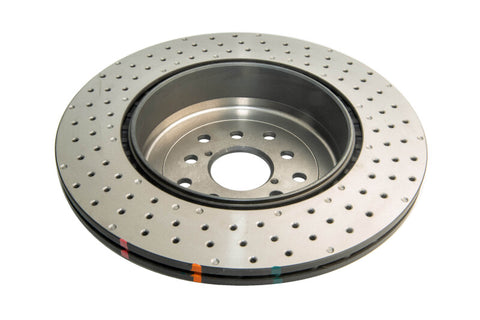 DBA 04-17 Subaru WRX STi Rear Cross Drilled/Dimpled 4000 XD Series Rotor - DBA43051XD-10