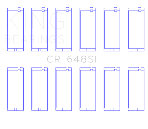 King Jeep 232CI/242CI/248CI / Rambler 232CI (Size .020) Connecting Rod Bearing Set - CR648SI020