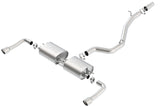 Borla 14-16 Audi A3 Quattro 2.0L Turbo AT/MT RWD 4DR S-Type Cat-Back Exhaust Single Split Rear Exit - 140682