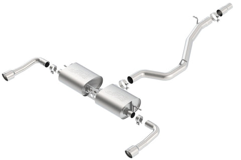 Borla 14-16 Audi A3 Quattro 2.0L Turbo AT/MT RWD 4DR S-Type Cat-Back Exhaust Single Split Rear Exit - 140682