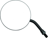 BikeMaster 4in Adjustable Round Mirror 10mm - Each - Black - 600801