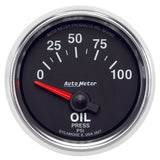 Autometer GS 0-100 PSI Short Sweep Electronic Oil Pressure Gauge - 3827