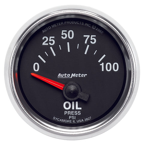 Autometer GS 0-100 PSI Short Sweep Electronic Oil Pressure Gauge - 3827
