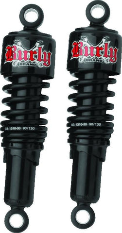 Burly Brand FLH Shocks - Black - B28-1203B