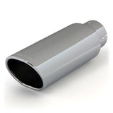 Banks Power Tailpipe Tip Kit - SS Obround Angle Cut - Chrome - 3in Tube - 3.75in X 4.5in X 11.5in - 52908
