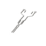 MagnaFlow Cat-Back, SS, 2.5in, Quad Split Rear 3.5in Tip 2015 Dodge Challenger 3.6L V6 - 19217