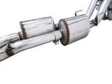 AWE Tuning 16-22 Toyota Tacoma 0FG Cat-Back Exhaust w/ BashGuard - Dual Chrome Silver Tips - 3015-32826