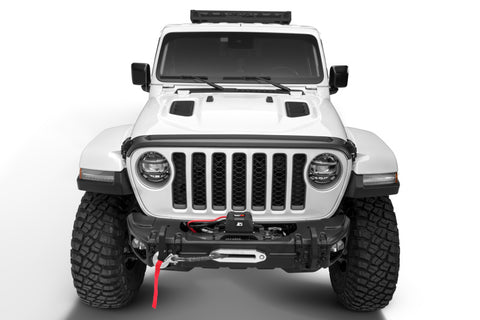 AVS 2018+ Jeep Wrangler (JL) 2dr/4dr Aeroskin II Textured Low Profile Hood Shield - Black - 436148