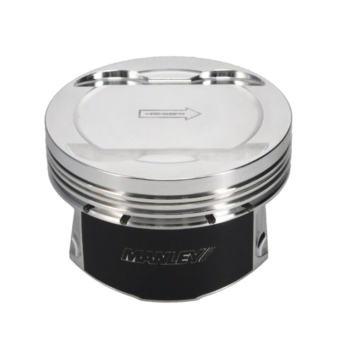 Manley Ford 3.7L Cyclone 3.770in Bore 1.239in Comp Height -5.0cc Dish Piston Set - 599510C-6