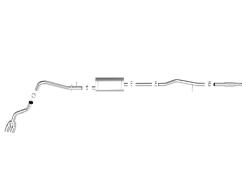 aFe Vulcan Series 3in 304SS Exhaust Cat-Back w/Pol Tip 2019 GM Silverado/Sierra 1500 V6-4.3L/V8-5.3L - 49-34106-P