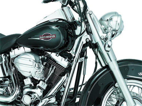Kuryakyn Downtube Covers 00-06 Softail Chrome - 7853