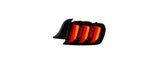 Raxiom 15-23 Ford Mustang Euro Style LED Tail Lights- Gloss Black Housing- Red Lens - 412123