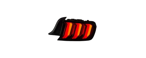Raxiom 15-23 Ford Mustang Euro Style LED Tail Lights- Gloss Black Housing- Red Lens - 412123