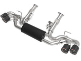 aFe MACH Force-Xp 3in to 2-1/2in 304SS Cat-Back (No NPP) 2020 Chevy Corvette (C8) 6.2L - Carbon Tip - 49-34127-C