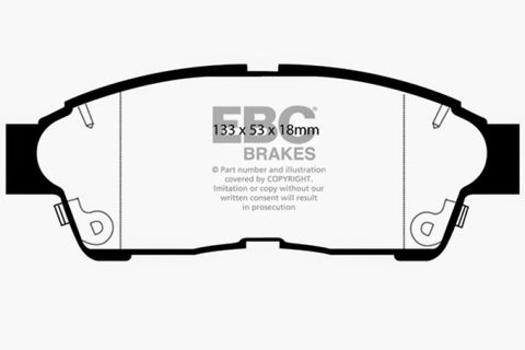 EBC 96-2000 Toyota Rav4 2.0L Ultimax2 Front Brake Pads - UD695