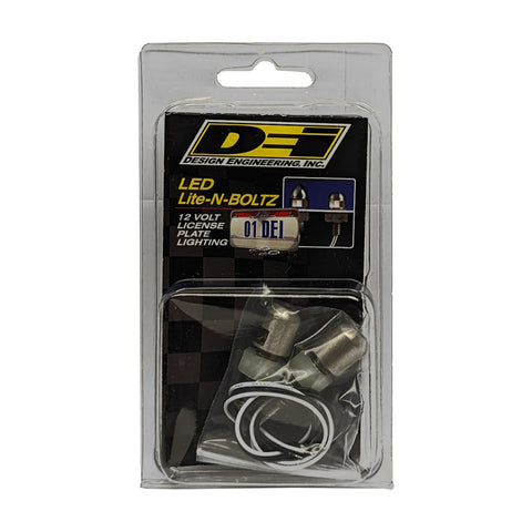 DEI LED LiteN Boltz License Plate Lighting - Dome Head - 2pc - Satin - 30302