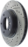 StopTech Power Slot 01-02 BMW Z3 / 03-09 Z4 / 3 Series Front Right Drilled & Slotted Rotor - 127.34048R
