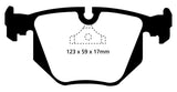 EBC 94-99 BMW M5 3.8 (E34) Yellowstuff Rear Brake Pads - DP4871R