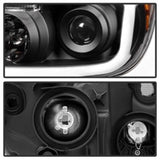 xTune Toyota Tundra 07-13 LED Light Bar Projector Headlights Black PRO-JH-TTU07-LED-BK - 9027888