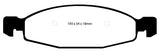 EBC 99-02 Jeep Grand Cherokee 4.0 (ATE) Yellowstuff Front Brake Pads - DP41312R
